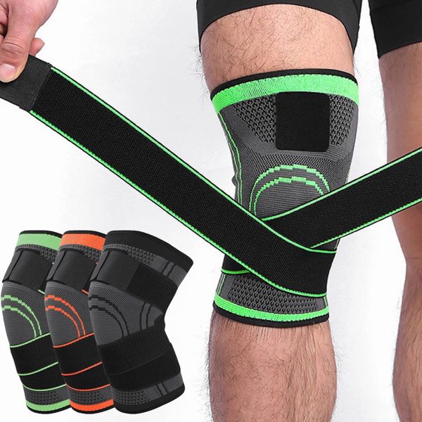 Original China Imported Full Leg Sleeve Elasticity Long Knee Protector Brace Leg Sleeve Knee Pads Calf Knee Support Brace Protector Leg Warm
